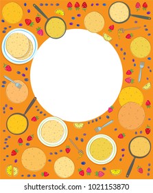 Pancakes rectangle frame