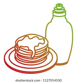 pancakes with syrup maple