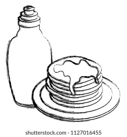 pancakes with syrup maple