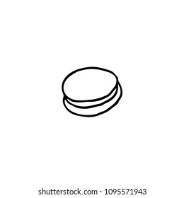 Pancakes vector icon