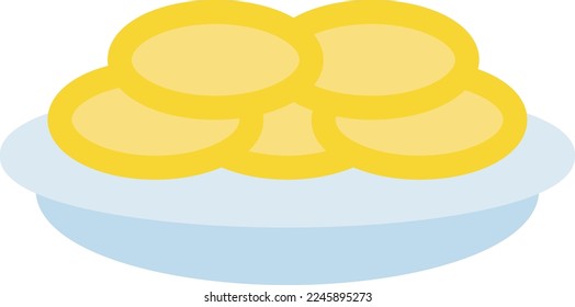 pancakes  Vector illustration on a transparent background. Premium quality symmbols. Line Color vector icons for concept and graphic design. 
