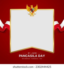 Pancasila day illustration post Background 