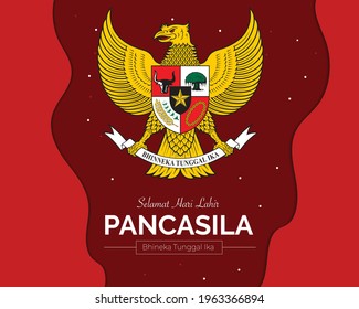 Pancasila Day In Paper Style svg