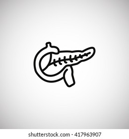 Pancr Pancreas icon vector,