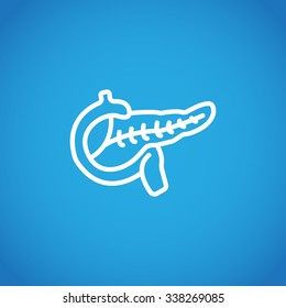 Pancreas flat icon