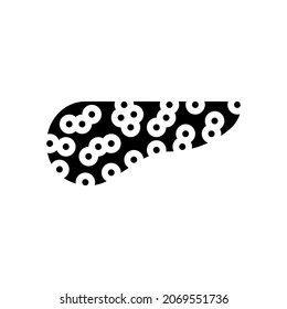 pancreas human glyph icon vector. pancreas human sign. isolated contour symbol black illustration