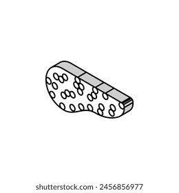 pancreas human isometric icon vector. pancreas human sign. isolated symbol illustration