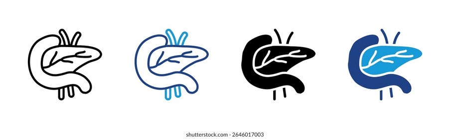 Pankreas Icon Element für Design