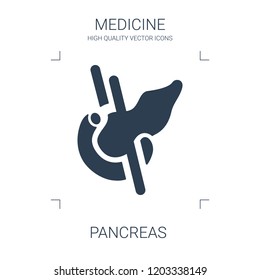 pancreas icon. high quality filled pancreas icon on white background. from medical collection flat trendy vector pancreas symbol. use for web and mobile
