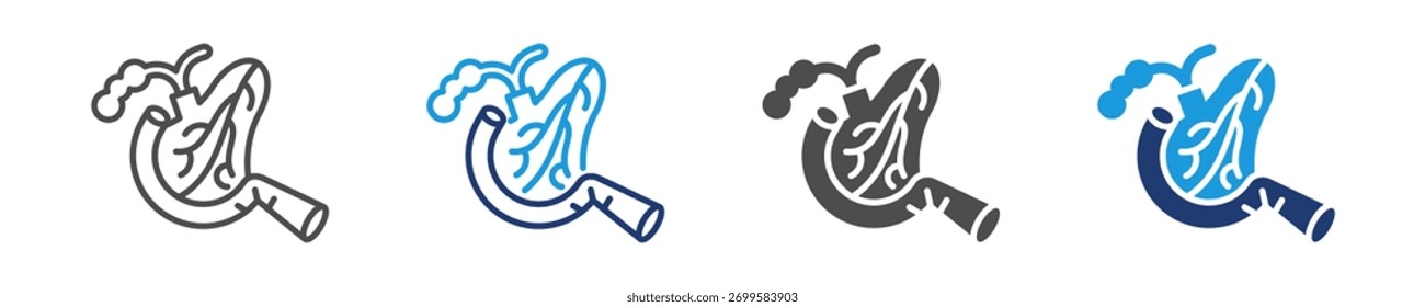 ícone do pâncreas definir vários estilos