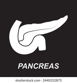 Pancreas icon vector illustration simple design