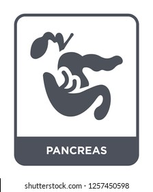 pancreas icon vector on white background, pancreas trendy filled icons from Medical collection, pancreas simple element illustration