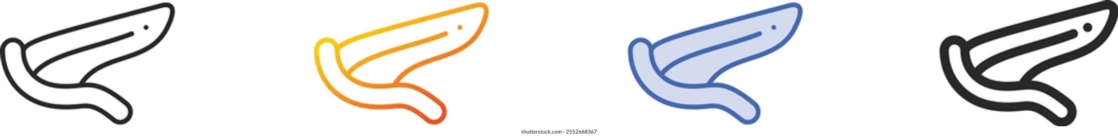 pancreas icon.Thin Linear, Gradient, Blue Stroke and bold Style Design Isolated On White Background