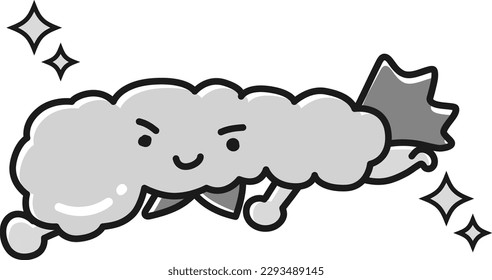Pancreas illustration (character) (black and white)