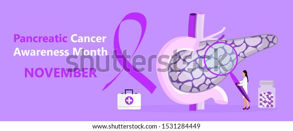 Pancreatic Cancer Awareness Month Orgonised On Stock Vector Royalty Free 1531284449 