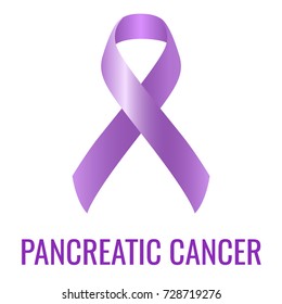 Pancreatic Cancer Ribbon Isolated On White Stock Vector (Royalty Free ...