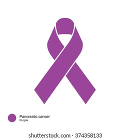 Pancreatic Cancer Ribbon Vector