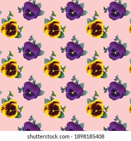 Pancy floral vector print for SS21. Floral artwork for garments. Patterns for spring summer collection. Summer prints garments.