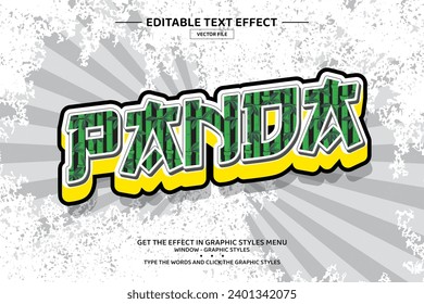 Panda 3D editable text effect template