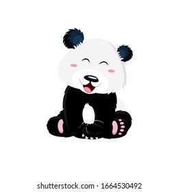 Panda Animal Cartoon Vektorillustration Illustration 