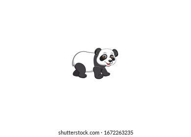 Panda Animal Cartoon Vector Illustration