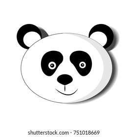 Panda animal face icon