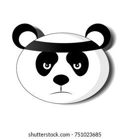 Panda animal face icon