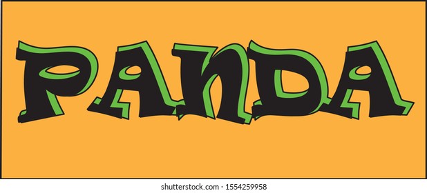 panda animal logo vector art