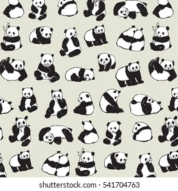 panda animal pattern