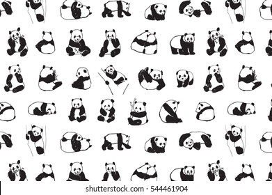 panda animal pattern