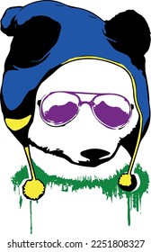 retrato de oso panda