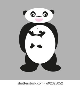 Panda with baby