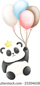 panda baby boy, cute child, baby shower.