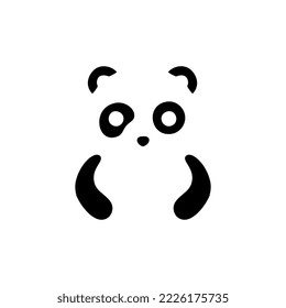 ein Panda-Logo, Vektordesign