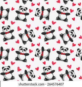 panda background pattern