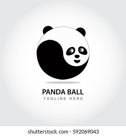 Panda ball abstract  logo