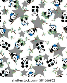 panda bamboo print