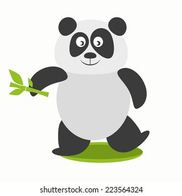 Panda Bamboo Vector Stock Vector (Royalty Free) 223564324 | Shutterstock