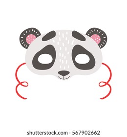 Panda Bear Animal Head Mask, Kids Carnival Disguise Costume Element