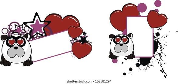panda bear ball copyspace in vector format very easy to edit