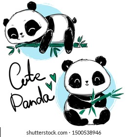 Oso Panda Vector High Res Stock Images Shutterstock