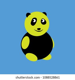 Panda bear cartoon icon