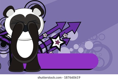 panda bear cartoon wallpaper funny in vector format very easy to edit