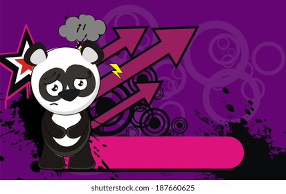 panda bear cartoon wallpaper funny in vector format very easy to edit
