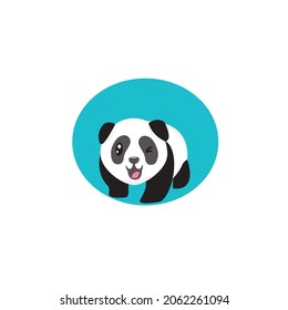 Panda bear cute illustration vector