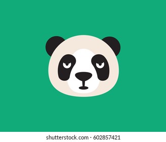 Panda Bear Face Vector face