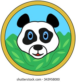 Panda bear head