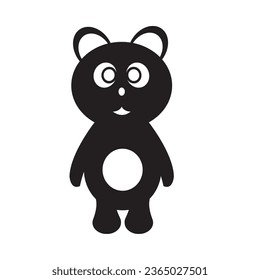 Panda bear icon simple style Vector Image