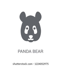 Panda bear icon. Trendy Panda bear logo concept on white background from animals collection. Suitable for use on web apps, mobile apps and print media.