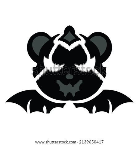 Panda bear icon vector design illsutration template web